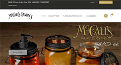 Desktop Screenshot of mccallscandles.com